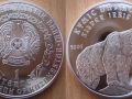 KAZAKHSTAN 1 TENGE 2009 - SILVER IRBIS